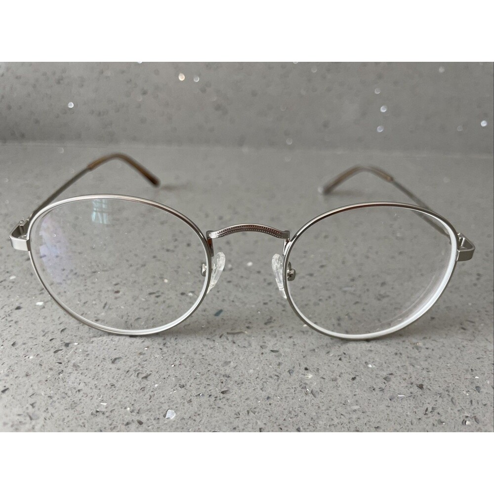 Eyebuydirect Cupertino 50-21-138 C4 Silver Metal Eyeglasses FRAMES ONLY Round